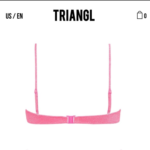 TRIANGL Mica - Pitaya Sparkle Bikini Top - Picture 2 of 14